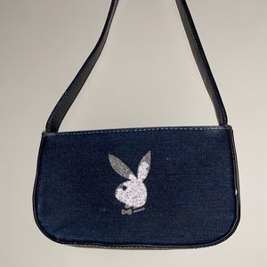 Vintage denim shoulder bag